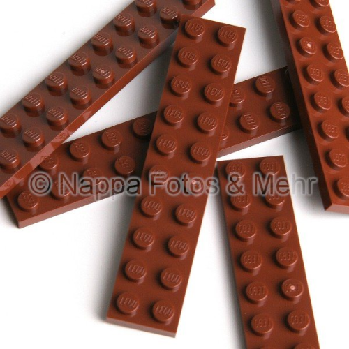 LEGO Platte 2x10 rotbraun
