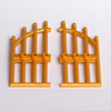 LEGO® Gitter Tor 1x4x9 gebogen perlgold