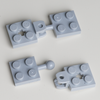 LEGO® Anhängerkupplung 2x2 hellgrau