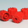 LEGO Räder aus Hartplastik rot