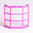 LEGO Fenster groß 3x8x6 pink - gebraucht