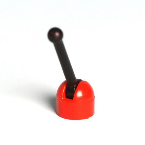 LEGO® Miniantenne/Schaltknüpel 1x1 rot/schwarz