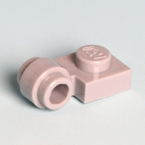 LEGO® Platte 1x1 mit Rohrclip hellgrau