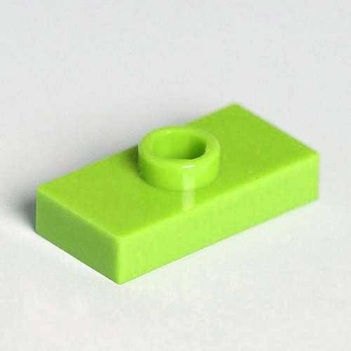 LEGO® Fliese mit Knopf 1x2 lime