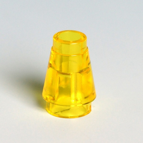 LEGO® Kegel 1x1 transparent-gelb