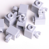 LEGO® Stein 1x1 mit Clip horizontal hellgrau