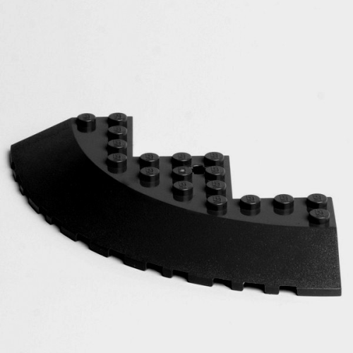 LEGO® Viertelkreis hoch 10x10 schwarz