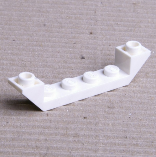 LEGO® Schrägstein 2-fach invers 6x1x1 weiß