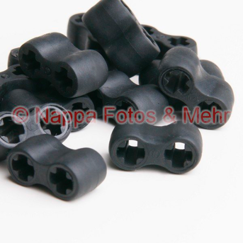 LEGO® Kreuzachsenverbinder Gummi schwarz
