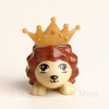 LEGO® Igel rotbraun mit goldener Krone