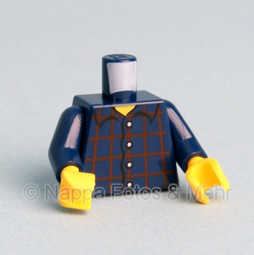 LEGO® Oberkörper Nr. 3493 -  "blau- rot kariertes Hemd"