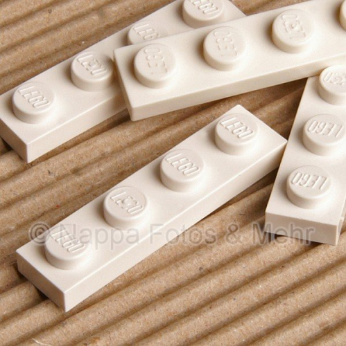 LEGO Platte 1x4 weiß