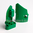 LEGO®  Flügelpaar / Paneel "Nr. 1+2" 3x5 grün
