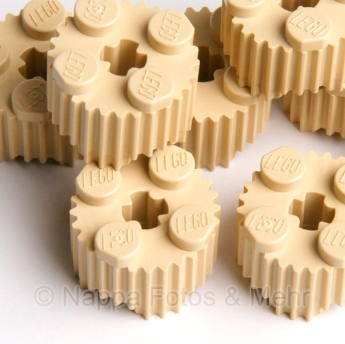 LEGO® Riffelstein rund 2x2 beige