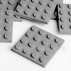 LEGO® Platte 4x4 dunkelgrau