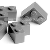 LEGO® Eckstein 1x2x2  dunkelgrau