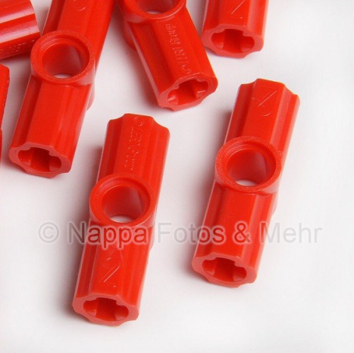 LEGO® Kreuzachsen Verbinder Nr. 2 / 180°  rot