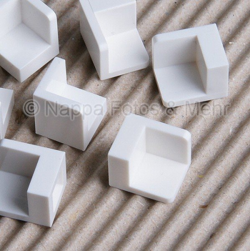 LEGO® Paneel-Eckelement 1x1x1 weiß