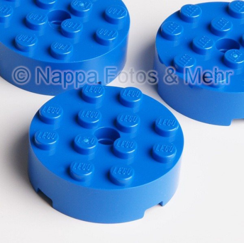 LEGO® Rundstein 4x4 blau