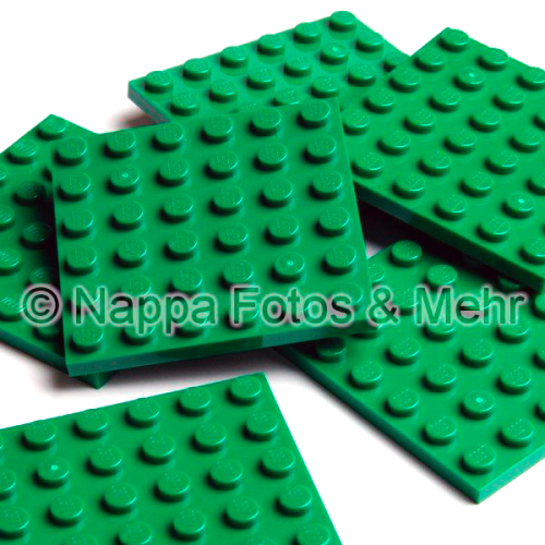 LEGO Platte 6x6 grün