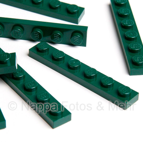 LEGO Platte 1x6 dunkelgrün