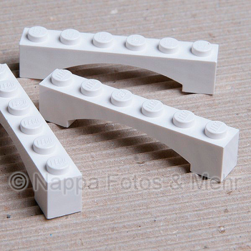 LEGO® Brückenstein 1x6x1 weiß