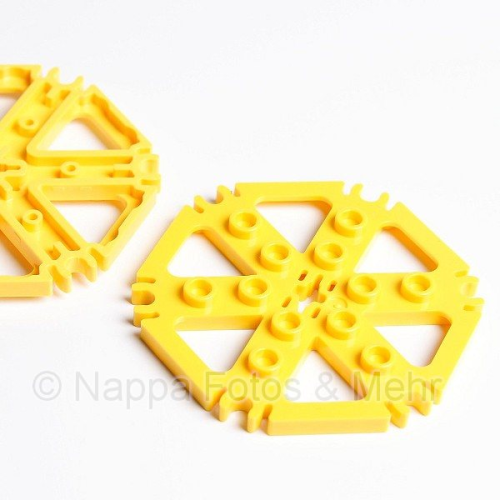 LEGO Mühlenrad 6x6 gelb