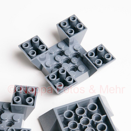 LEGO® Technic 4-fach Stein 6x6x2 dunkelgrau