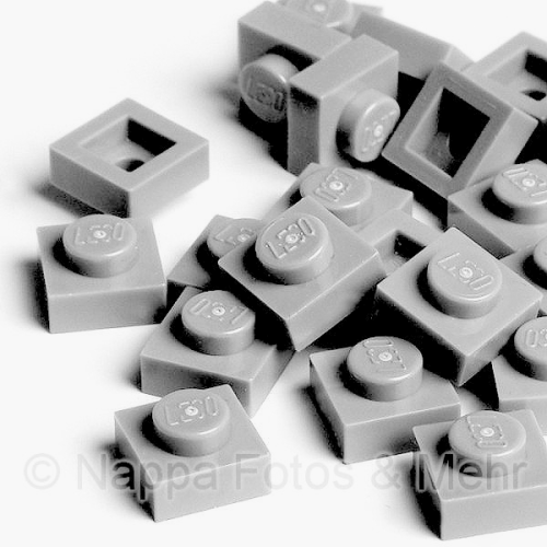 LEGO® Platte 1x1 dunkelgrau