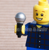 LEGO® Mikrofon schwarz-silber