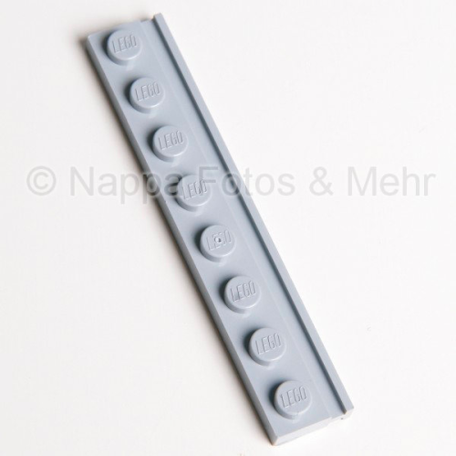 LEGO® Platte 1x8 mit Nut hellgrau