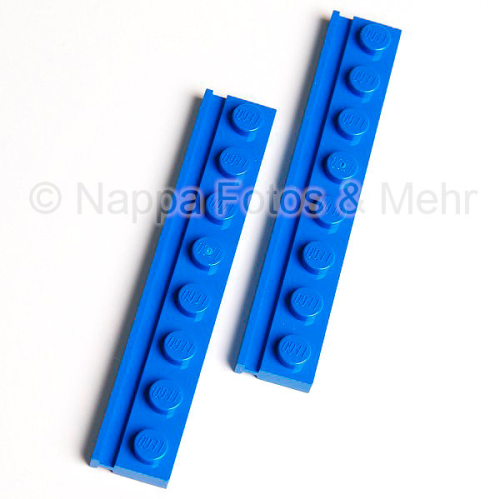 LEGO® Platte 1x8 mit Nut blau