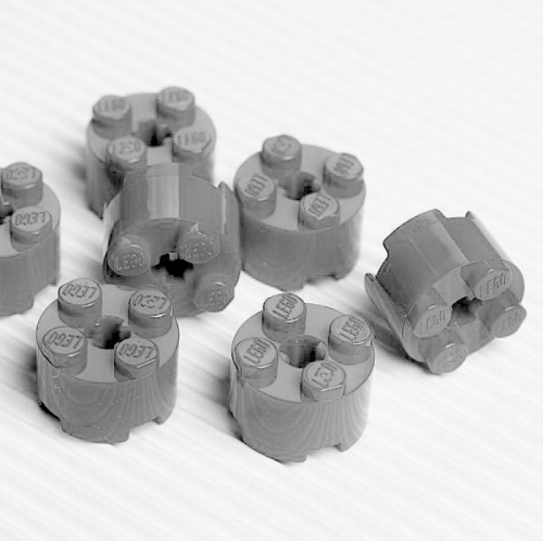 LEGO® Rundstein 2x2 dunkelgrau