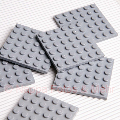 LEGO Platte 6x6 hellgrau