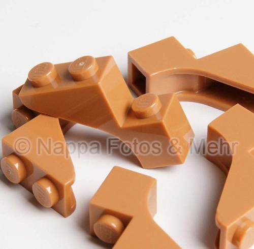 LEGO® Stufen-Bogenstein 1x3x2 orangebraun