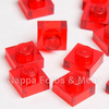 LEGO® Platte 1x1 transparent - rot
