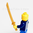 LEGO® Schwert perlgold