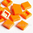 LEGO® Fliese 1x1 orange