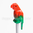 LEGO® Papagei grün-rot
