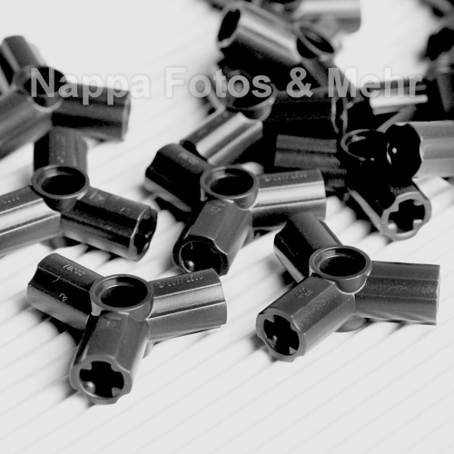 LEGO® Kreuzstangen Verbinder 3-fach schwarz