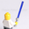 LEGO Star Wars Lichtschwert hellgrau / violett-transparent