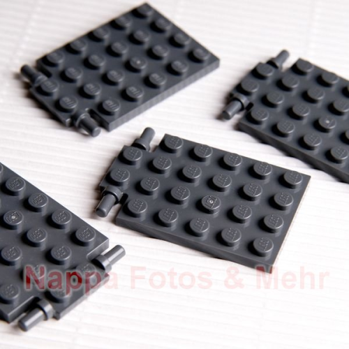 LEGO® Falltür-Klappe 4x6 dunkelgrau