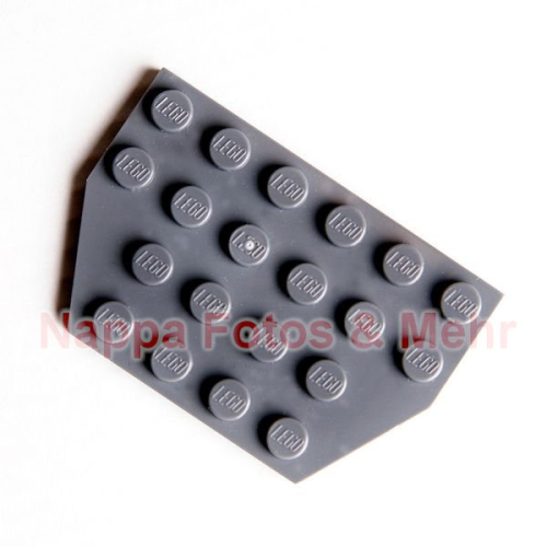 LEGO Flügelplatte 4x6 dunkelgrau