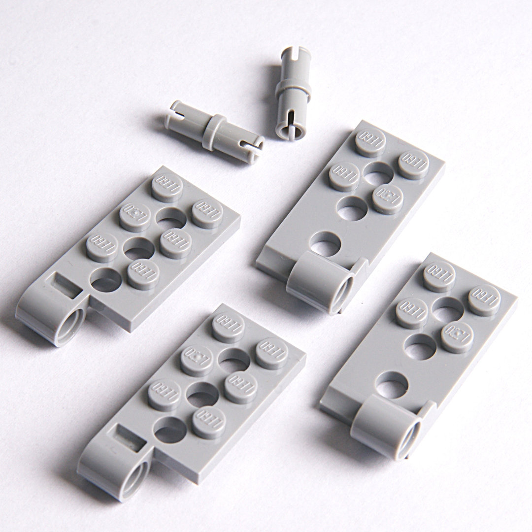 55 # Lego Stein 1x2 schwarz Scharnier Gelenk 30014 10 Stück