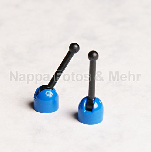 LEGO® Miniantenne/Schaltknüpel 1x1 blau/schwarz