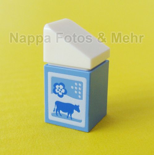 LEGO® Milchtüte "Kuh" 1x1x1 1/3 hellblau/weiß