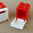 LEGO® Briefkasten 2x2 1/3x2 rot/weiß