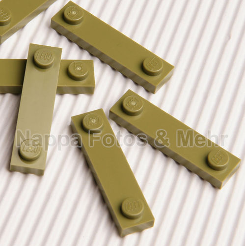 LEGO®  Fliese / Platte 1x4 mit 2 Noppen olivgrün