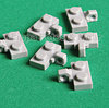 LEGO® Scharnierplatte quer 1x2 mit Finger hellgrau