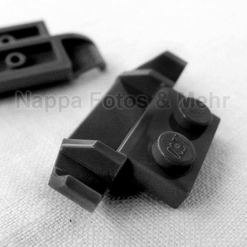 LEGO® Platte 1x2 mit Spoiler schwarz